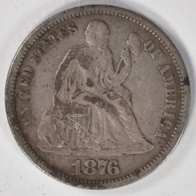 Sale Photo Thumbnail #344: 1876-CC Seated Dime