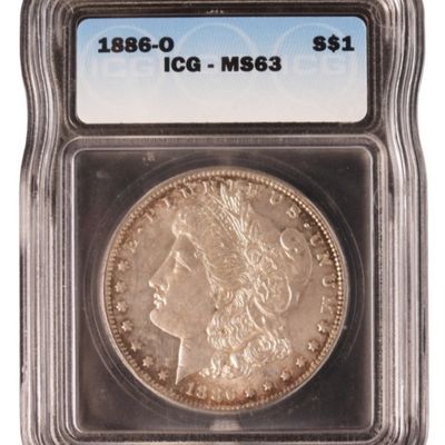 Sale Photo Thumbnail #246: 1886-O Morgan Dollar MS63 ICG