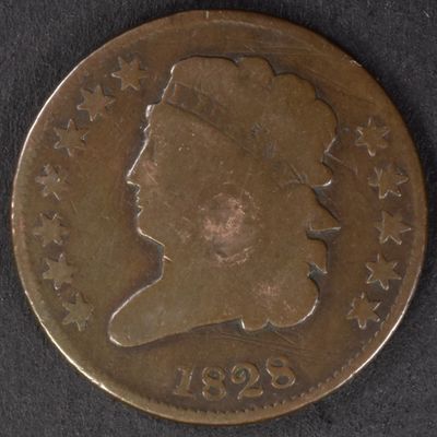 Sale Photo Thumbnail #114: 1828 Classic Head Half Cent