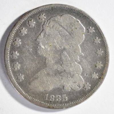 Sale Photo Thumbnail #151: 1835 Capped Bust Quarter