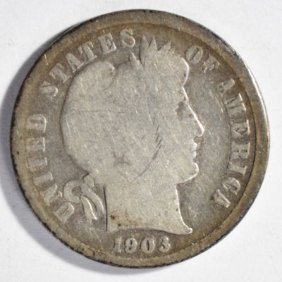 Sale Photo Thumbnail #147: 1903-S Barber Dime