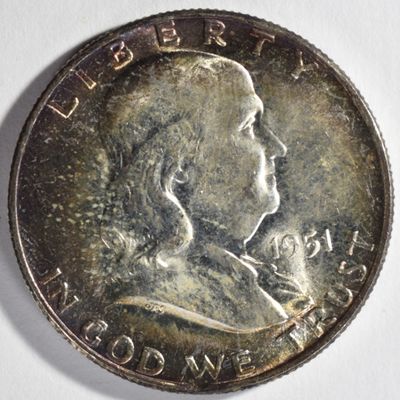 Sale Photo Thumbnail #175: 1951 Franklin Half Dollar