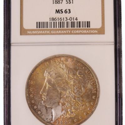 Sale Photo Thumbnail #47: 1887 Morgan Dollar MS63 NGC