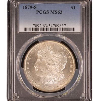 Sale Photo Thumbnail #33: 1879-S Morgan Dollar MS63 PCGS