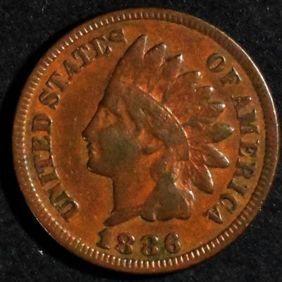 Sale Photo Thumbnail #123: 1886 Type 2 Indian Head Cent