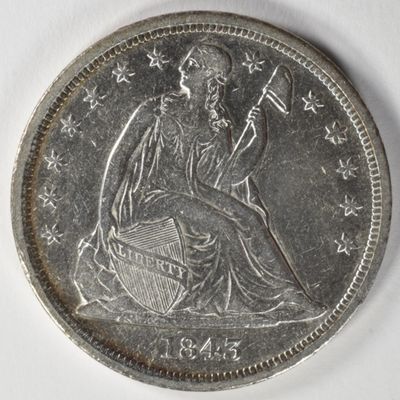 Sale Photo Thumbnail #178: 1843 Seated Dollar
