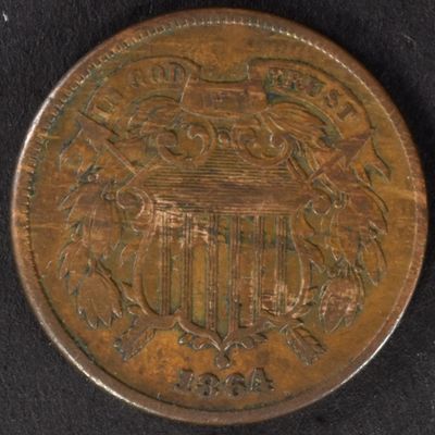 Sale Photo Thumbnail #125: 1864 Two Cent Piece