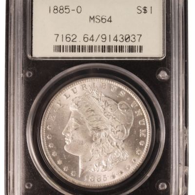 Sale Photo Thumbnail #244: 1885-O Morgan Dollar MS64 PCGS