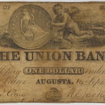 Sale Photo Thumbnail #290: 1854 The Union Bank $1 State of Georgia