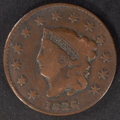 Sale Photo Thumbnail #315: 1826 Liberty Head Large Cent