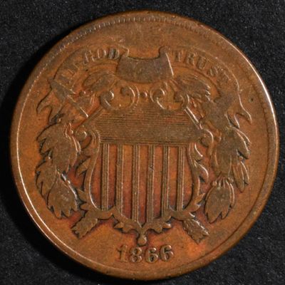 Sale Photo Thumbnail #127: 1866 2 Cent Piece