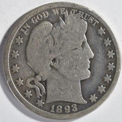 Sale Photo Thumbnail #366: 1893-S Barber Half Dollar