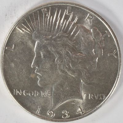 Sale Photo Thumbnail #199: 1934 Peace Dollar