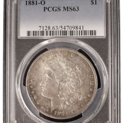 Sale Photo Thumbnail #236: 1881-O Morgan Dollar MS63 PCGS