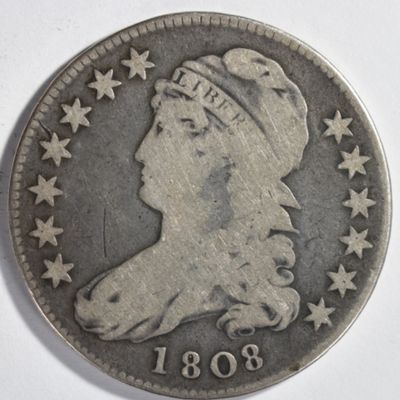 Sale Photo Thumbnail #360: 1808 Capped Bust Half Dollar