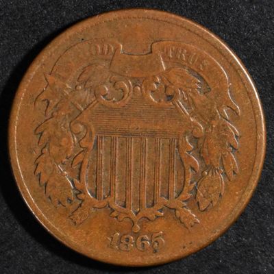 Sale Photo Thumbnail #126: 1865 2 Cent Piece
