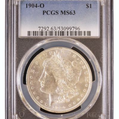 Sale Photo Thumbnail #61: 1904-O Morgan Dollar MS63 PCGS