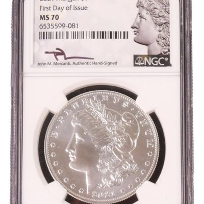 Sale Photo Thumbnail #283: 2021 Morgan Dollar MS70 NGC First Day of Issue