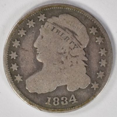Sale Photo Thumbnail #341: 1834 Capped Bust Dime