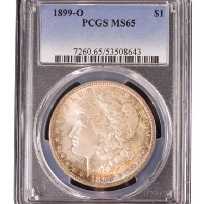 Sale Photo Thumbnail #256: 1899-O Morgan Dollar MS65 PCGS