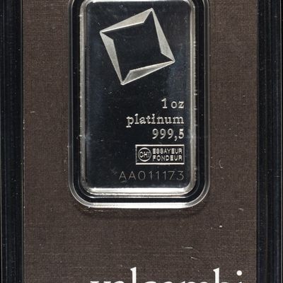 Sale Photo Thumbnail #415: VALCAMBI SUISSE 1 OZ .9995 PLATINUM