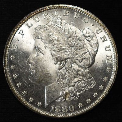 Sale Photo Thumbnail #210: 1880 MORGAN DOLLAR GEM BU