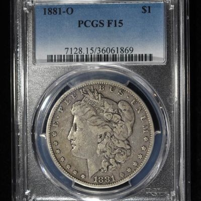 Sale Photo Thumbnail #214: 1881-O MORGAN DOLLAR PCGS F-15