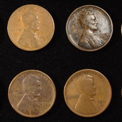 Sale Photo Thumbnail #152: 8 NICE EARLY SEMIKEY WHEAT CENTS