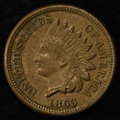 Sale Photo Thumbnail #34: 1863 INDIAN CENT BU