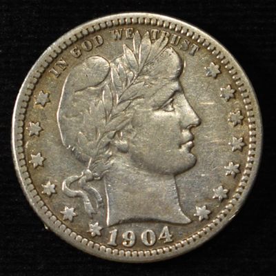 Sale Photo Thumbnail #180: 1904 BARBER QUARTER AU