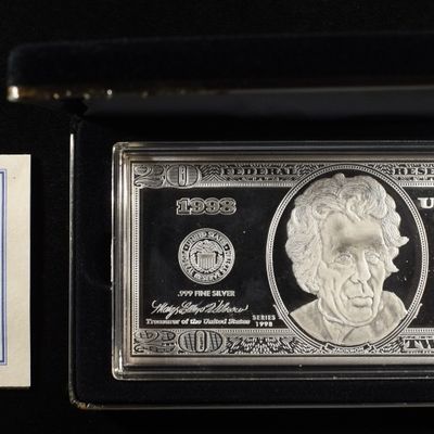 Sale Photo Thumbnail #408: 1998 $20 DOLLAR QUARTER-POUND SILVER PROOF
