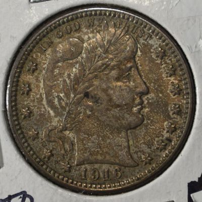 Sale Photo Thumbnail #181: 1916 BARBER QUARTER CH TO GEM ORIG UNC