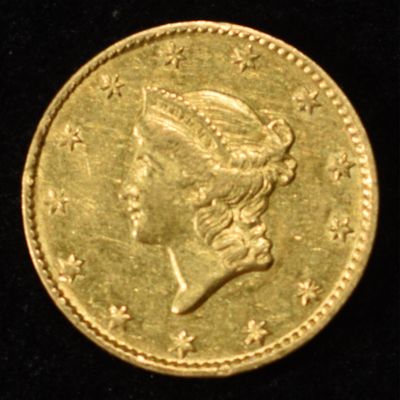 Sale Photo Thumbnail #430: 1849 T-1 $1 GOLD AU