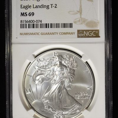 Sale Photo Thumbnail #16: 2021 AMERICAN SILVER EAGLE NGC MS69