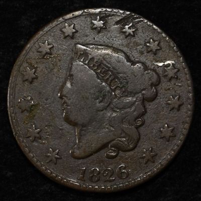 Sale Photo Thumbnail #372: 1826 LARGE CENT VG
