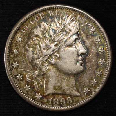 Sale Photo Thumbnail #191: 1898-S BARBER HALF DOLLAR AU
