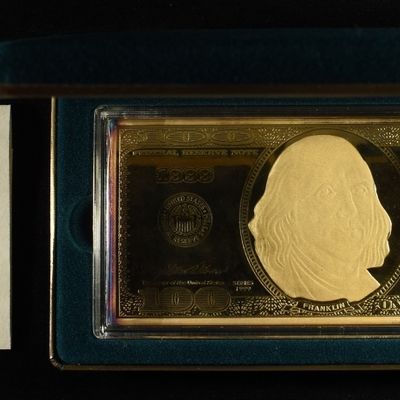 Sale Photo Thumbnail #409: 1999 $100 FRANKLIN QUARTER-POUND GOLDEN PROOF