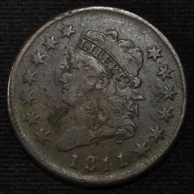 Sale Photo Thumbnail #140: 1811 LARGE CENT VF/XF SOME CORROSION