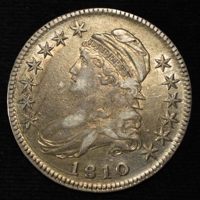 Sale Photo Thumbnail #187: 1810 BUST HALF DOLLAR AU
