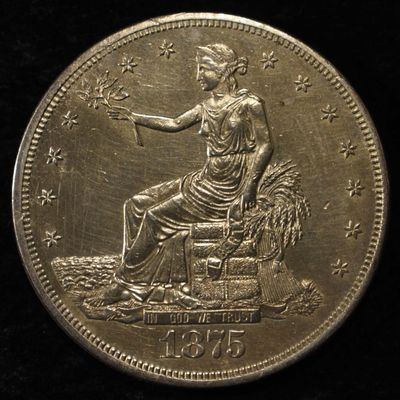 Sale Photo Thumbnail #203: 1875-CC TRADE DOLLAR AU/BU