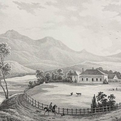 Dumont D'Urville, Australia - Australia; Vue d'une Habitation A New-Town (Ile Van-Diemen)