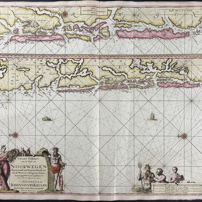 Van Keulen, Rare - Map of the Coast of Norway