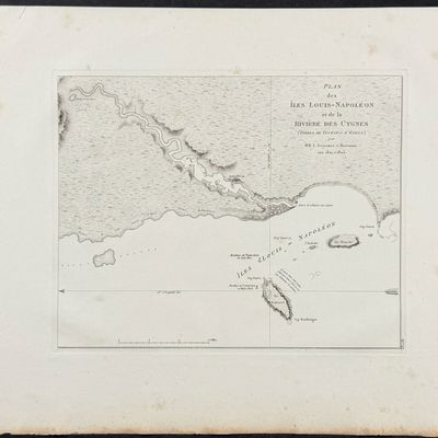 Peron & Freycinet - Map of Australia (Iles Louis-Napoleon) [Australia, New Holland]
