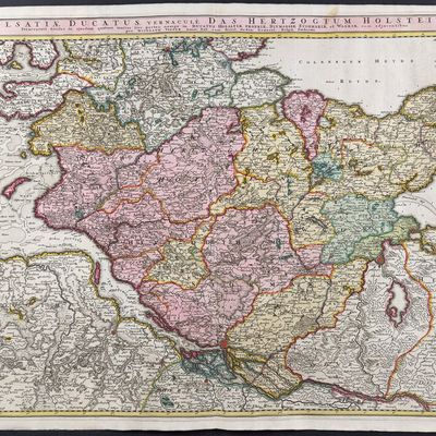 Visscher - Map of Duchy of Holstein (Germany)