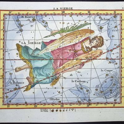 Flamsteed - Constellation or Celestial Chart of Virgo