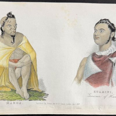 Ellis, Hawaii - Makoa & Kuakini, Governor or Hawaii (Sandwich Islands)