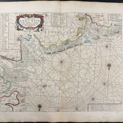 Doncker, pub. 1670 - Map of River Deltas in the Netherlands