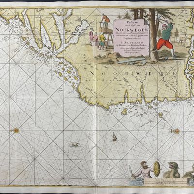Van Keulen, Rare - Map of the Coast of Norway