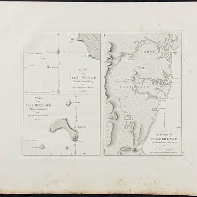 Peron & Freycinet - Maps of Australia (Jerome, Berthier, Cumberland) [Australia, New Holland]