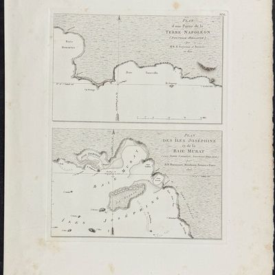 Peron & Freycinet - Maps of Australian Coastlines (Adelaide, Iles Josephine) [Australia, New Holland]